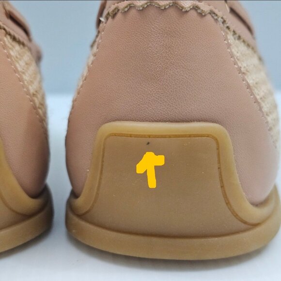 Dolce Vita Darsen Woven Loafer Womens 8 Tan Raffia Lace Up Boat Shoe Casual NEW - Picture 11 of 15